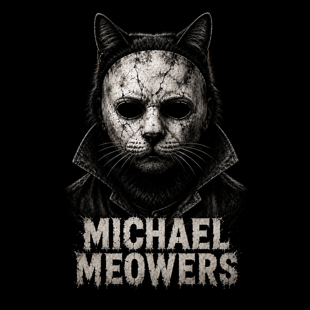 Michael Meowers Shirt | Masked Horror Cat Graphic Tee