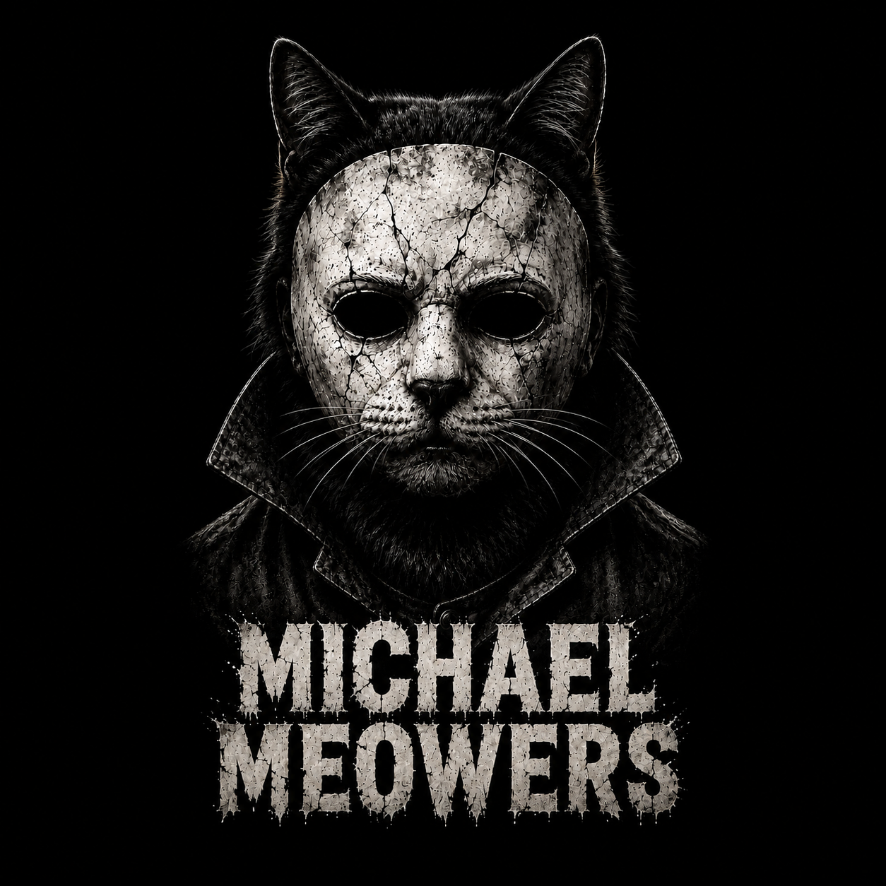 Michael Meowers Shirt | Masked Horror Cat Graphic Tee