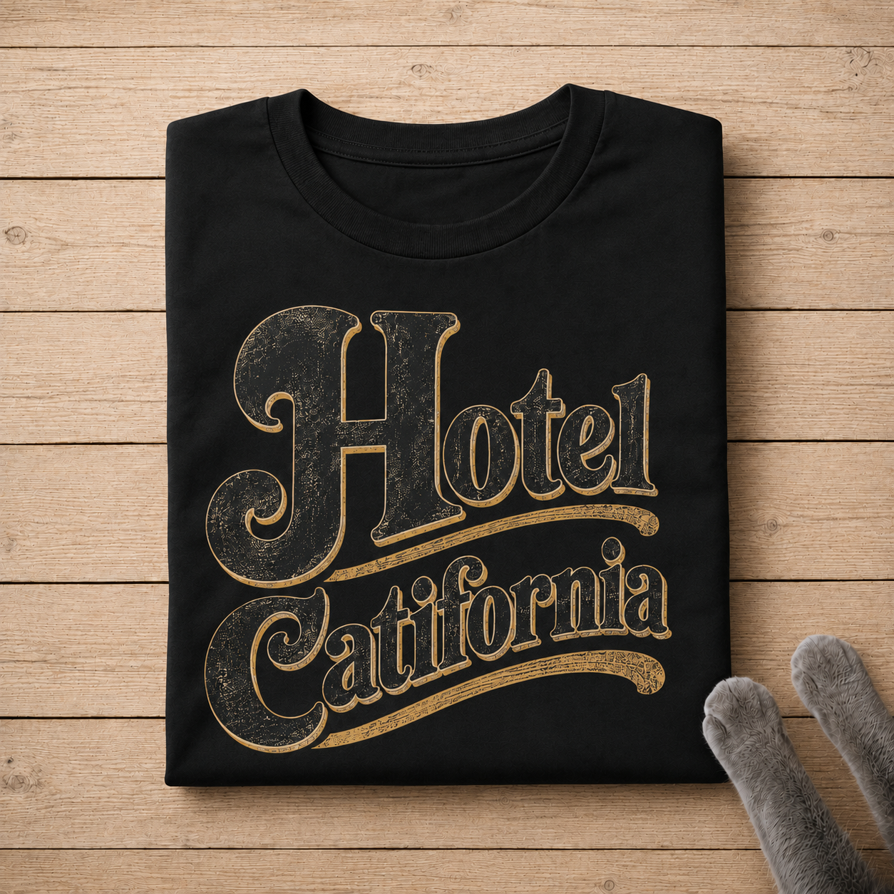 Hotel Catifornia Shirt | Vintage Cat Pun Graphic Tee