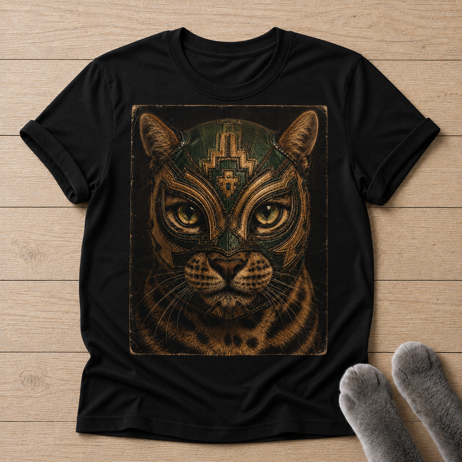 Aztec Lucha Graphic T-Shirt
