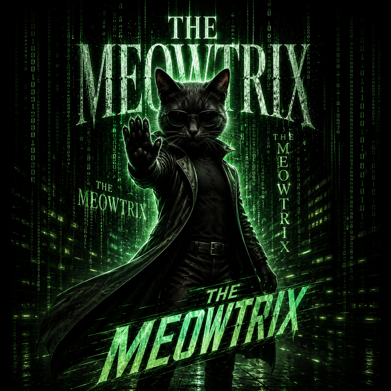 Meowtrix graphic T-Shirt - Streetwear Tee