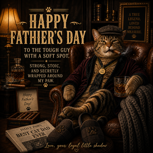 Cat Dad Father’s Day Tee