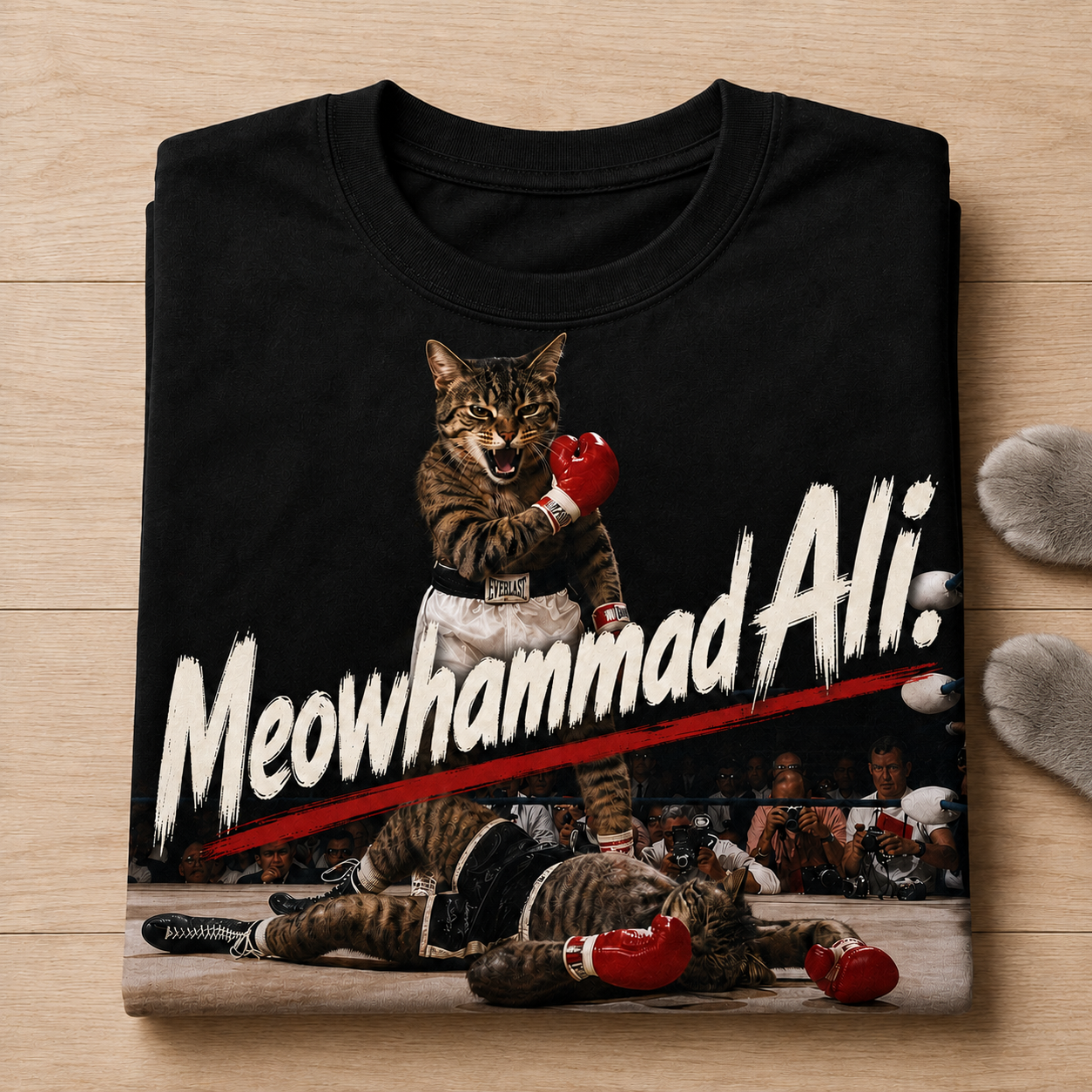 Meowhammad Ali Graphic T-Shirt - Streetwear Tee