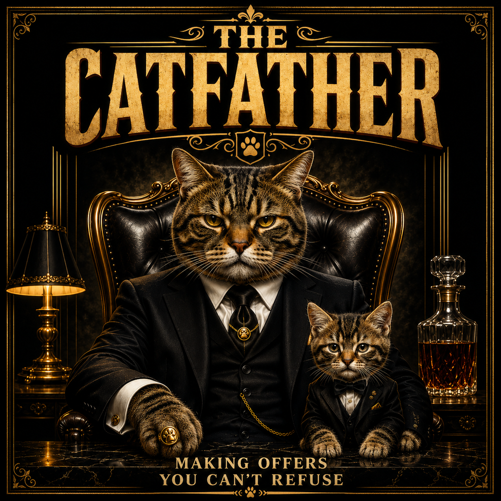 The Catfather Graphic T-Shirt - Streetwear Tee