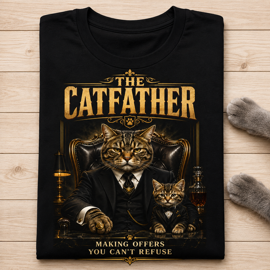 The Catfather Graphic T-Shirt - Streetwear Tee