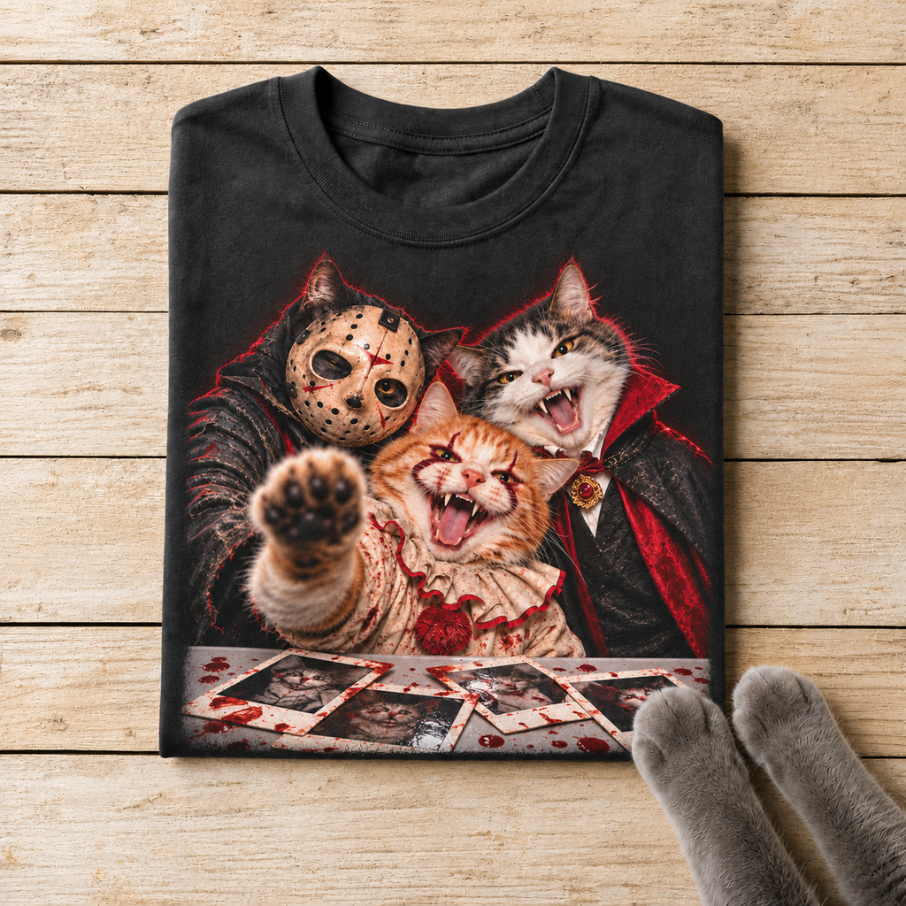 Haunted Cat Horror Icons Group Design