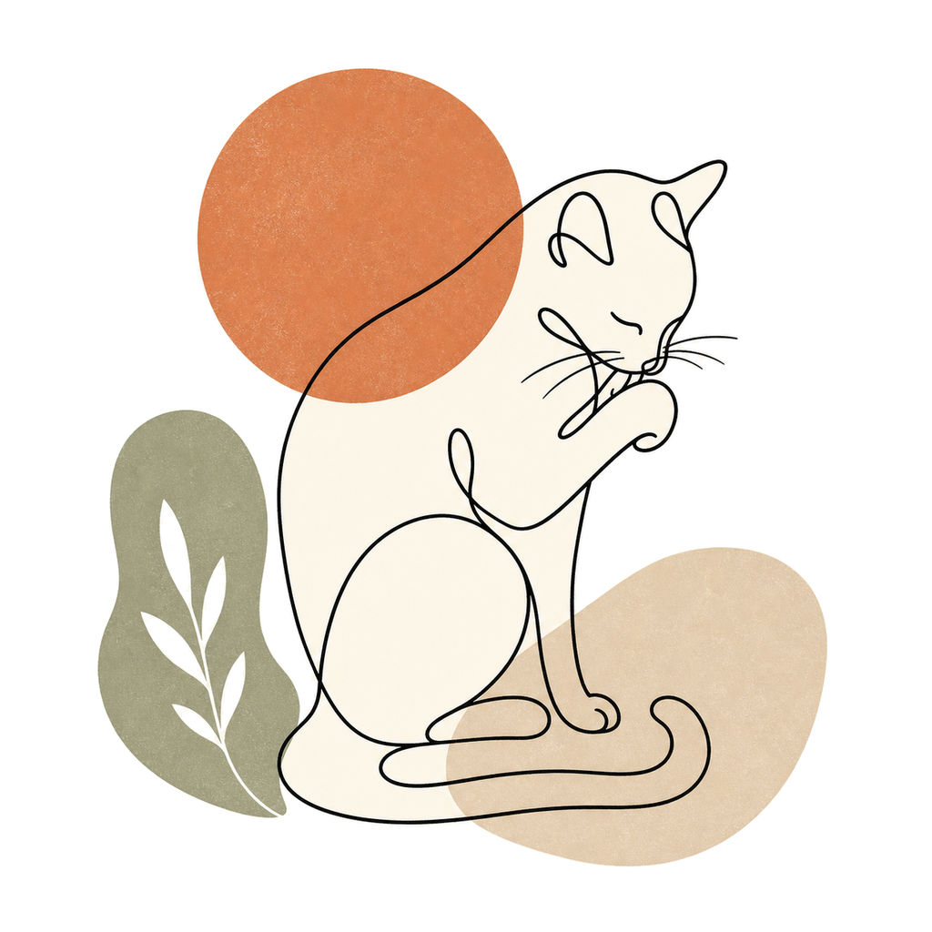 Minimalist Cat Line Art Shirt | Boho Cat Lover Graphic Tee